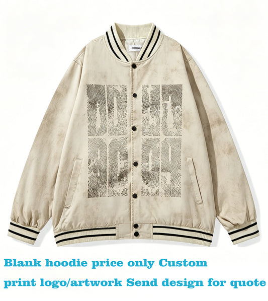 You Can Choose Your Favorite Patterns and Various Techniques to Customize Baseball Shirt with a Dropped Shoulder Design Fashion