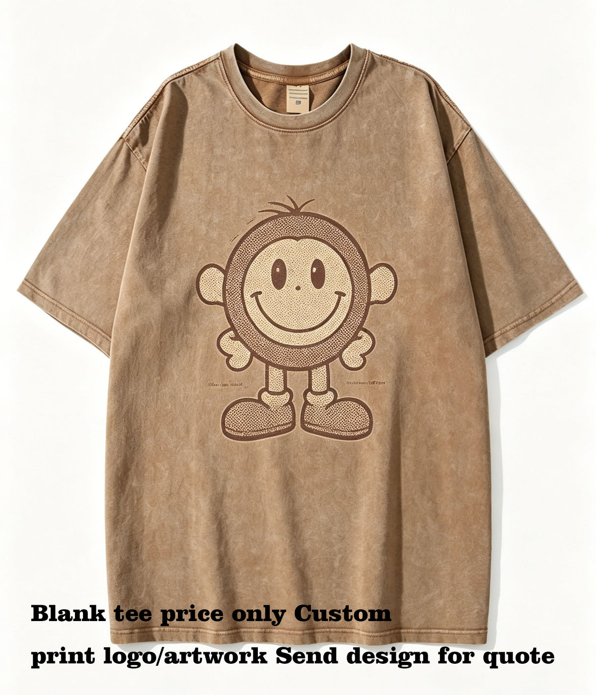 9 Color Pure Cotton Washed and Distressed Heavyweight Short Sleeved T-shirt Plain Tshirts for Printing Unisex High Quality