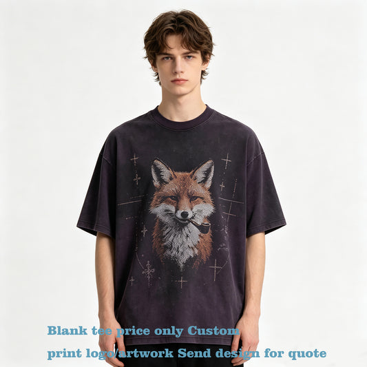 Fashion Men's T-shirts 100% Cotton Plain Oversized t Shirts American Style Vintage Washed Short Sleeved High Quality T Shirt