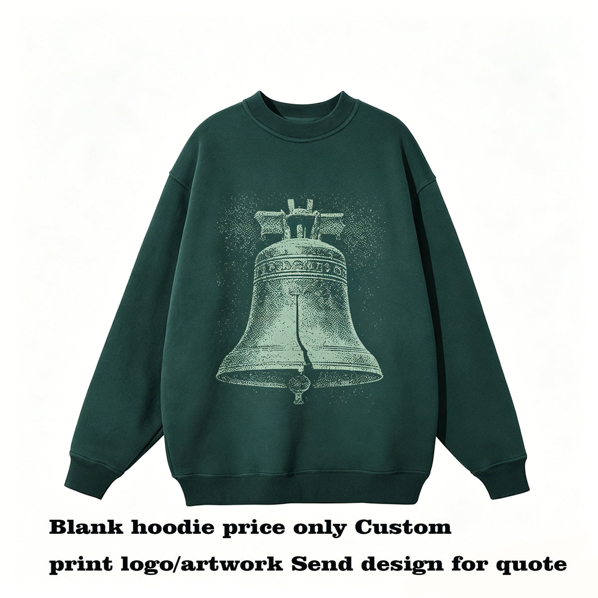 Wholesale 16 Color Solid Color Crew Neck Pullover Oversized Loose Fitting Fleece Lined Thick Sweater Unisex Hoody High Quality