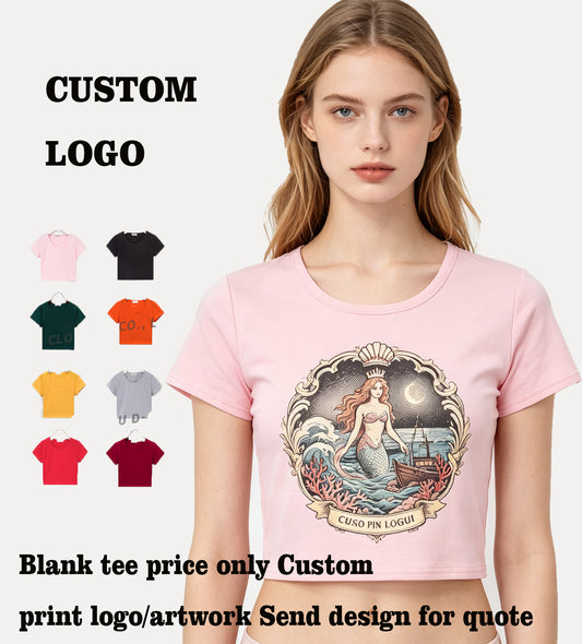 Summer Fashion Basic T-shirt Customized t Shirts Free Sample t Shirt Personalized Design Can Customize Your Favorite Pattern