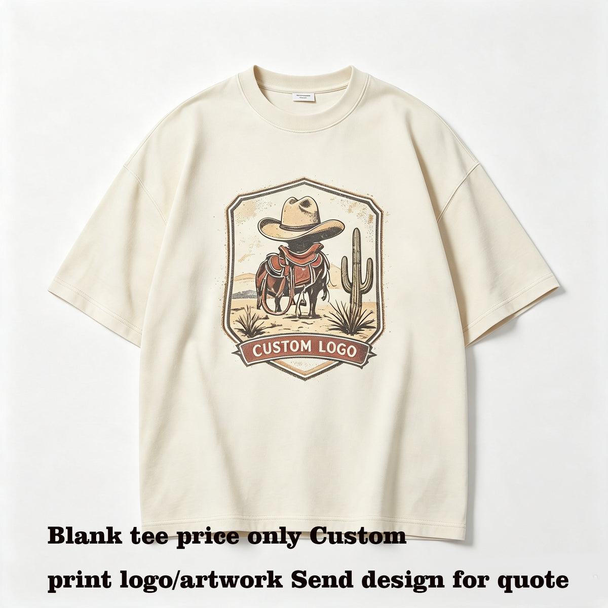 Tshirt Manufacturer Boxy Short Style Sorona Loose Fitting Short Sleeved Trendy T Shirt Multiple Processes to Choose From