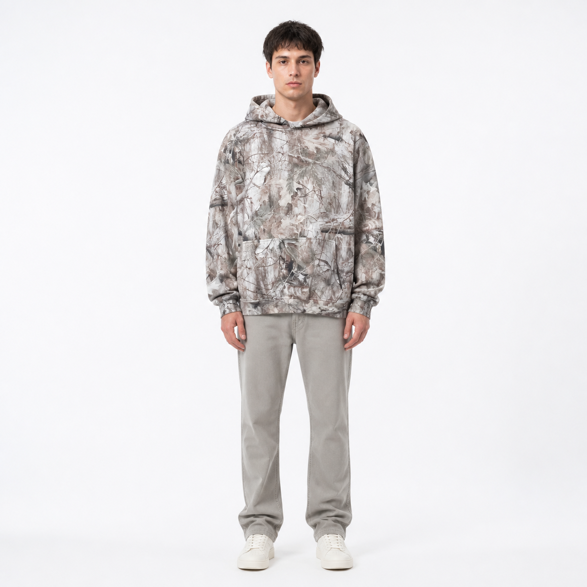 Clothing Manufacturer American Style Branch Camouflage Insulated Hooded Sweatshirt Hoodie Unisex High Quality Winter Style
