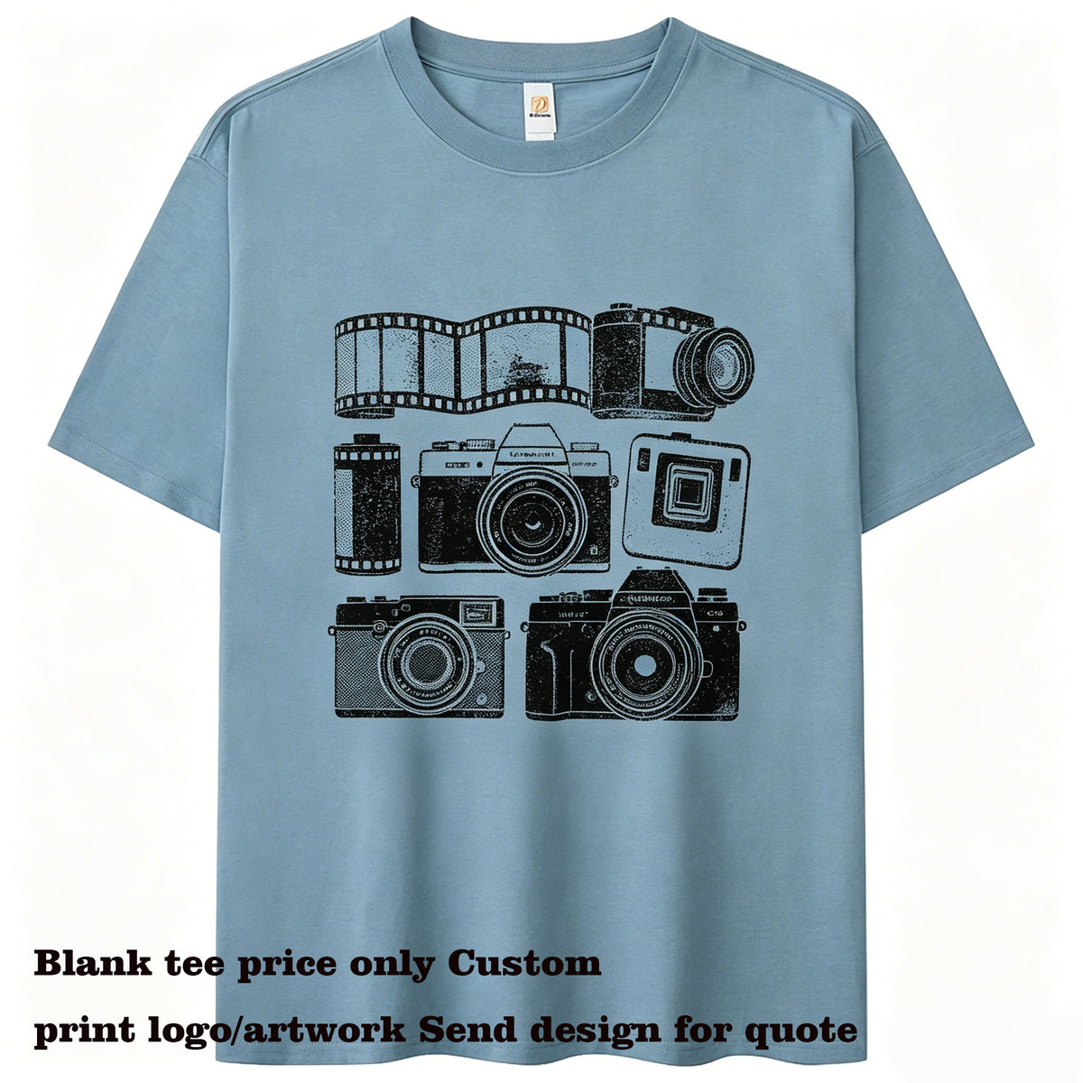 Loose Fitting Dropped Shoulder T Shirt Personalized Vintage Style t Shirt Design Printing Custom Customized Favorite Pattern