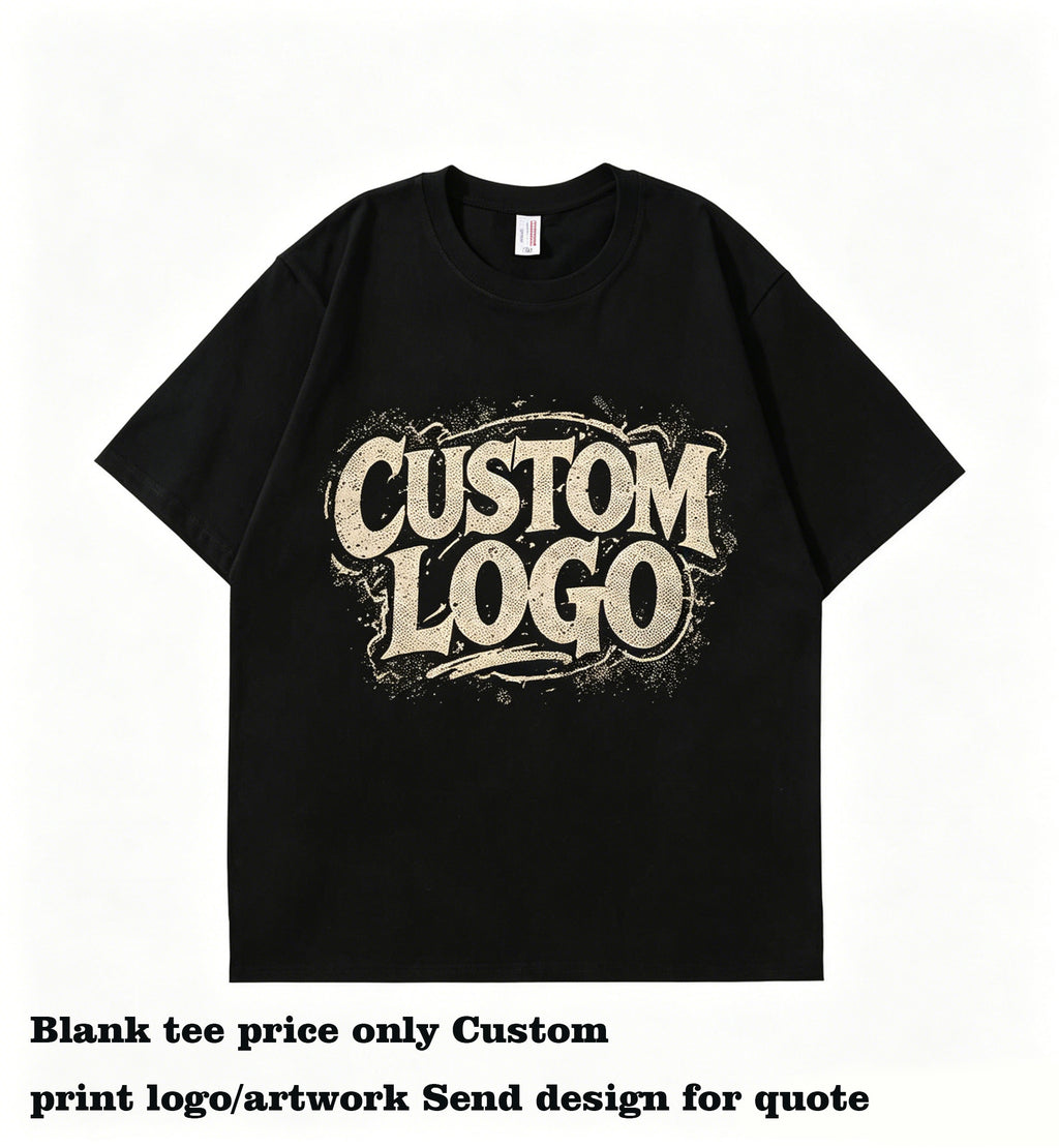 Wholesale Summer 9 Color Cotton Dropped Shoulder Round Neck T Shirt Eco-friendly Oversize Unisex High Quality Customized