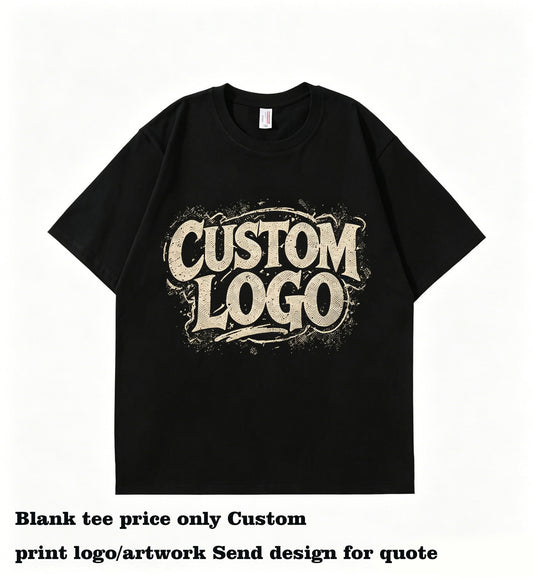 Wholesale Summer 9 Color Cotton Dropped Shoulder Round Neck T Shirt Eco-friendly Oversize Unisex High Quality Customized