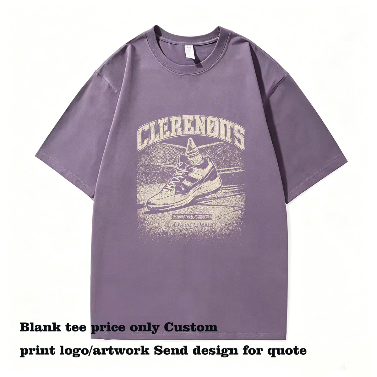 Custom You Can Choose the Pattern You Like Loose Fit Dropped Shoulder T Shirt Plain Tshirts for Printing High Quality Cotton