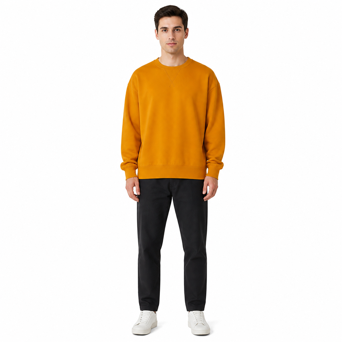 High Quality Crewneck Sweatshirt 100% Cotton Blanc High Quality Heavyweight Hoodies Autumn and Winter Style Hoodie Unisex