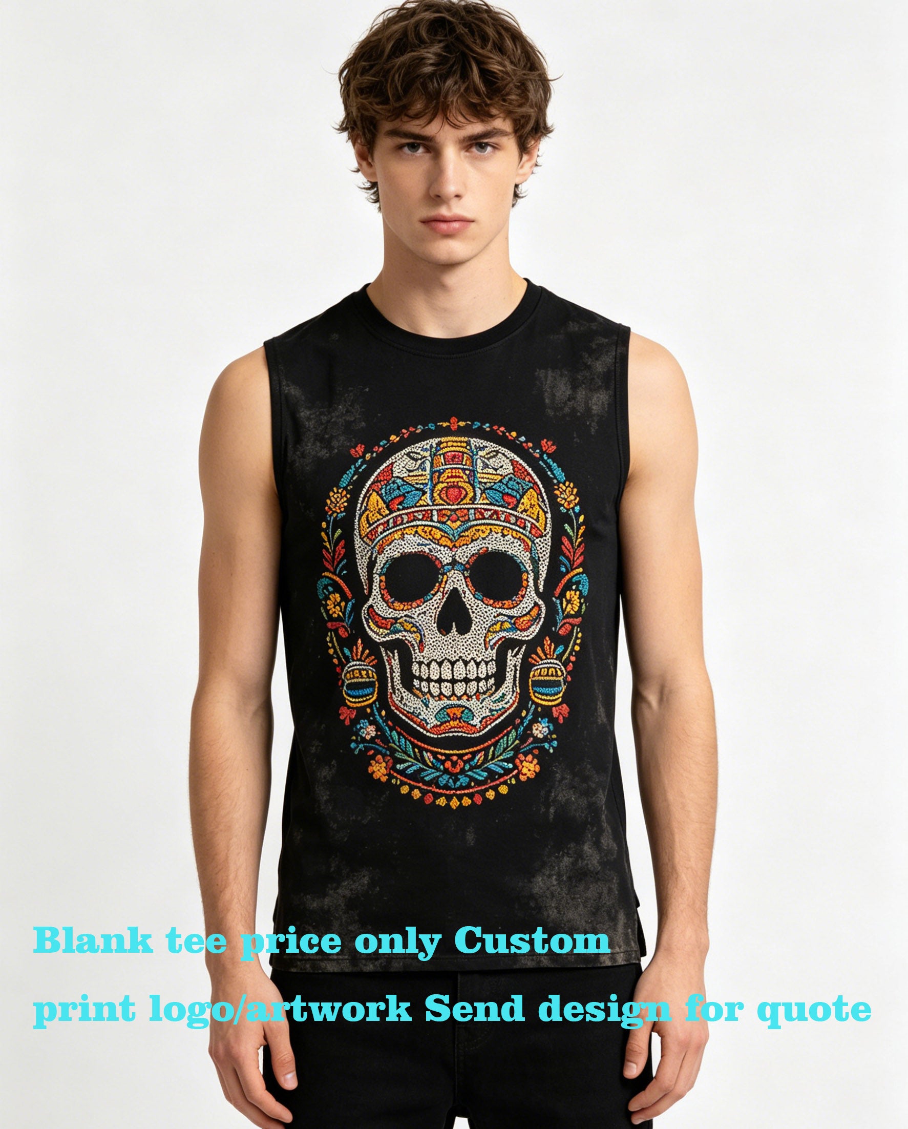 Men's Fitness tank Top Tight Fitting Training Round Neck Pullover High-elasticity Quick Drying Sports Running Sports Jacket
