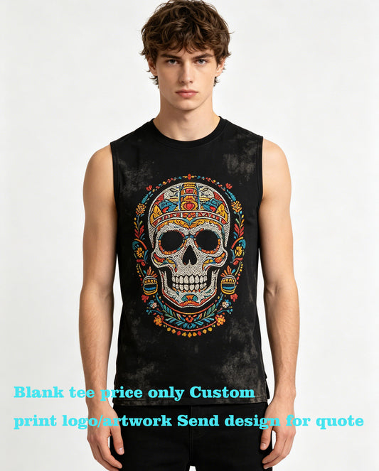 Men's Fitness tank Top Tight Fitting Training Round Neck Pullover High-elasticity Quick Drying Sports Running Sports Jacket