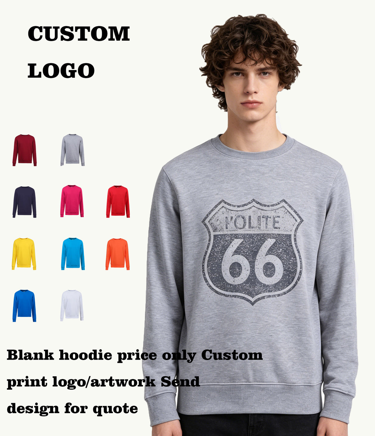 Oem Brand We Offer Large Quantities of Fleece Pullover Blanks Sweaters with Round Necks for Wholesale High Quality Hoodie Mens