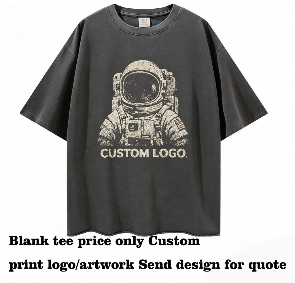 t Shirt Printing Customized t Shirts Washing Resistant Loose Fit Oversized Short Sleeve Shirt Multiple Processes to Choose From