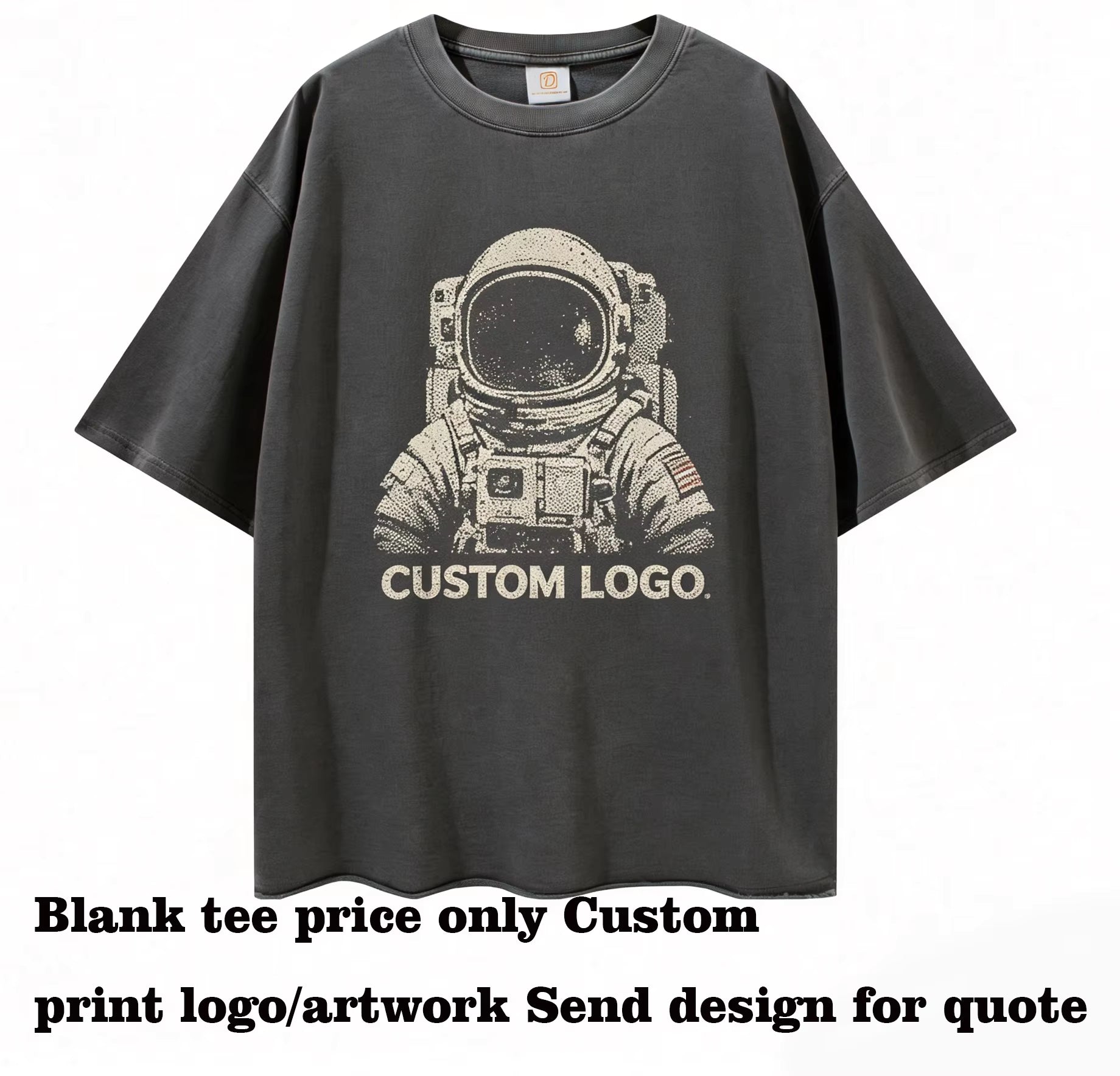 t Shirt Printing Customized t Shirts Washing Resistant Loose Fit Oversized Short Sleeve Shirt Multiple Processes to Choose From