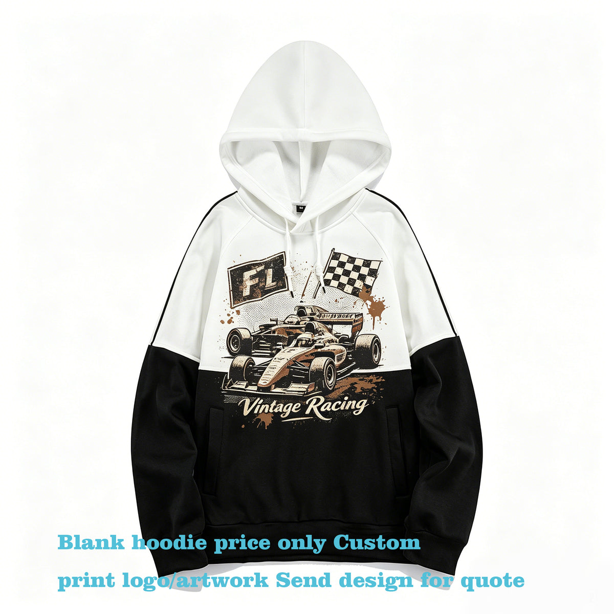 Wholesale Hoodies Three Color Plaid Sweatshirt Plain Oversized American Style Custom Print and logo High Quality Drop Shoulder