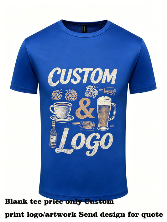 Streetwear 10 Color Choose Whatever You Like Lightweight Polyester Short Sleeve T Shirt Plain for Printing American Style