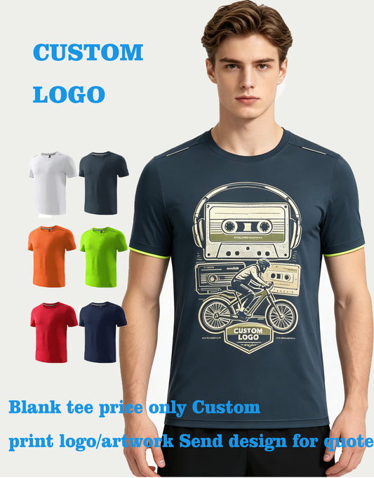 Tshirts Wholesale Quick Drying Spandex Jacquard Fabric Plain Oversized Men Tshirts High Quality Basic American Vintage Style