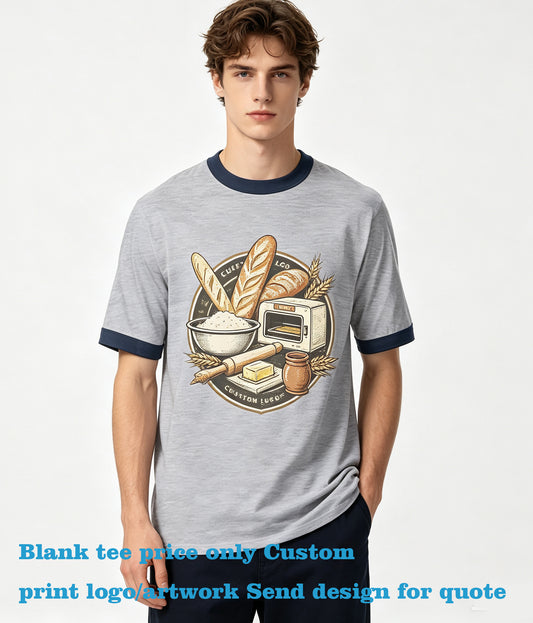 Oem 180 Grams of Pure Cotton Plain Tshirts for Printing Multiple Processes to Choose From Plain Oversized Tshirt Couple Style