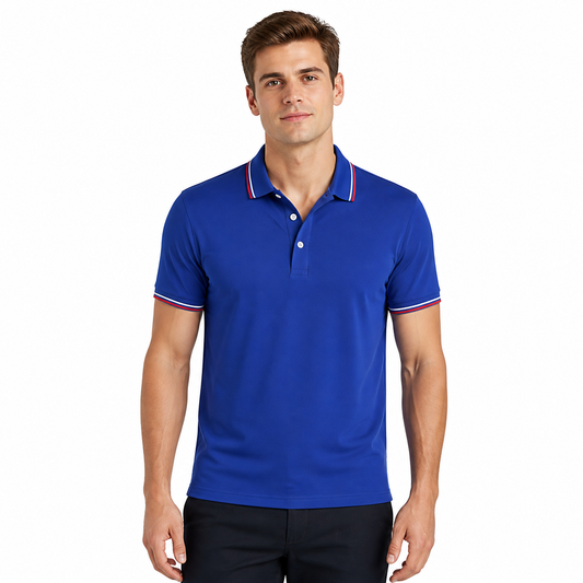 Custom logo 7 Color Ice Particle Two Sided Color Spliced Short Sleeved POLO Shirt Multiple Processes to Choose American Style