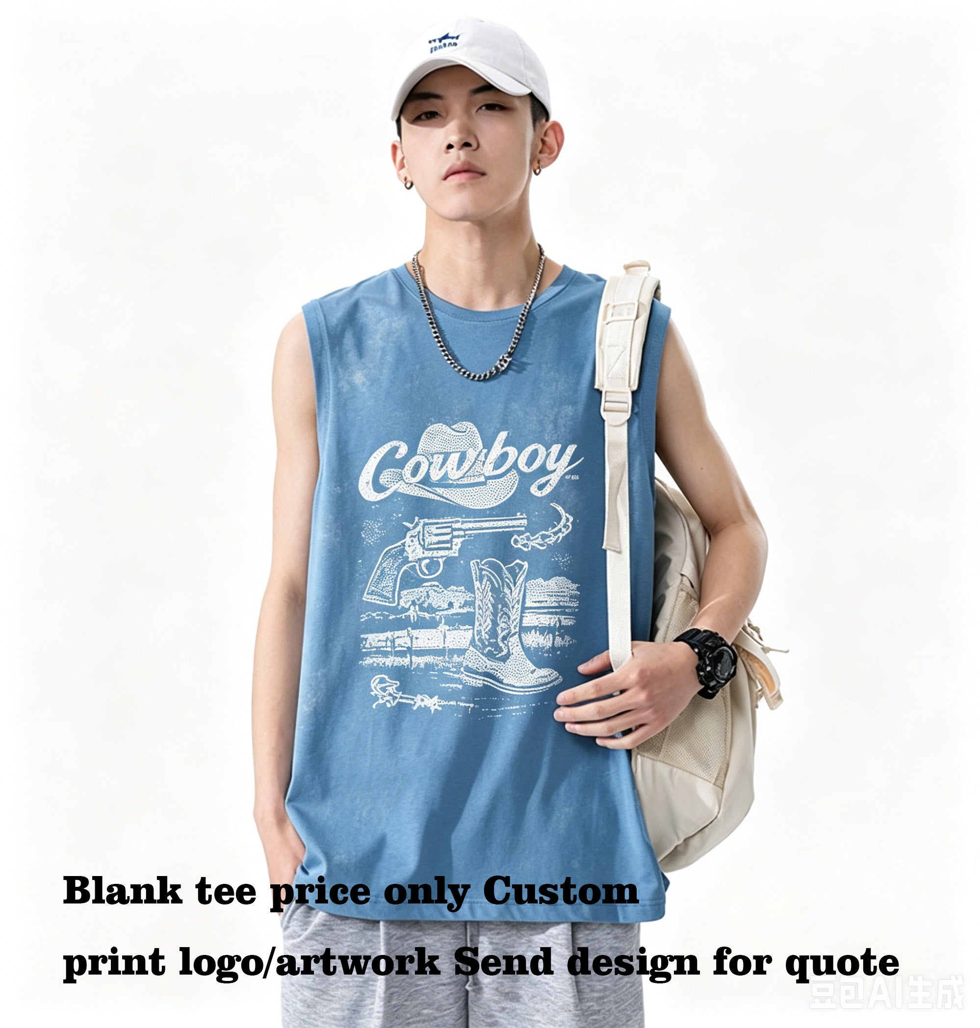 Customized t Shirts 6 Color Pure Cotton tank Top Plain Tshirts for Printing 100 Cotton Blanc American Style High Quality