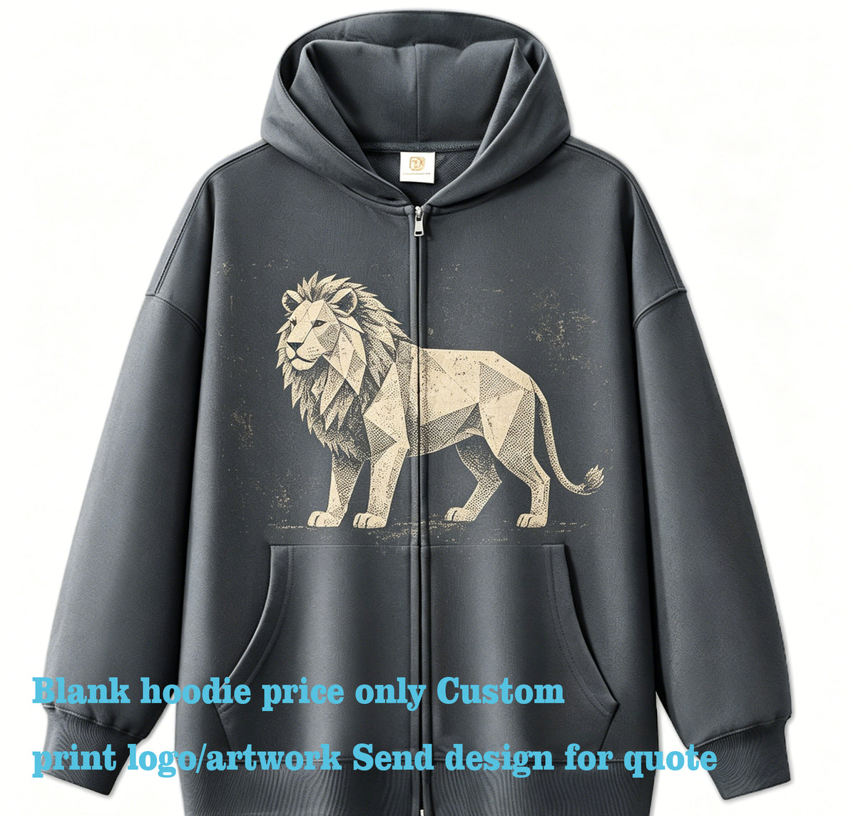 400 Grams Heavy Duty Zipper Lined Hooded Sweater Plain Tshirts for Printing Streetwear American Style Designer High Quality