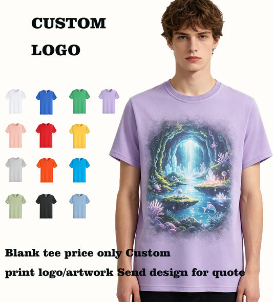 You Can Choose to Have Your Favorite Pattern Customized on This Solid Colored Short Sleeved T Shirt with a Small Pom Pom Collar