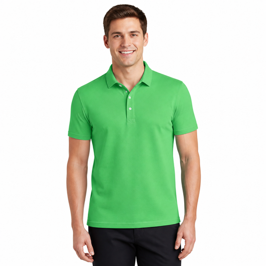 Fashion 8 Color 100% Ice Silk Cotton Short Sleeved POLO Smooth and Soft with Draping Effect Polo Tshirt Unisex Summer Version