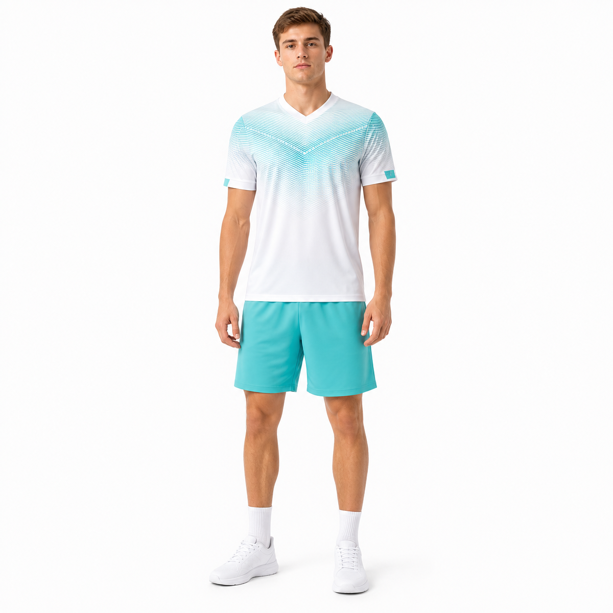 Suit Manufacture Men's and Women's 100% Polyester Fiber 7 Color Quick Drying Football Uniform Set Fashion Casual Version