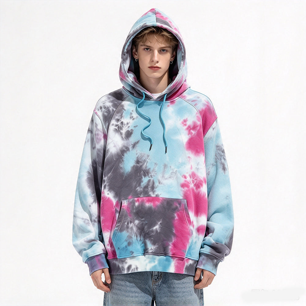 Customized Heavyweight Batik Hoodie Plain Pullover Hoodie for Printing You Can Customize Your Favorite Pattern Winter Style