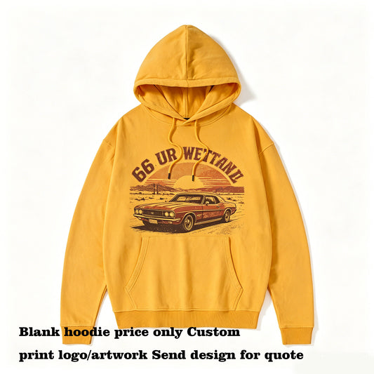 Manufacturer We Offer Large Quantities of 11 Color Fleece Pullover Hooded Sweatshirt in a Fitted Design American Style Vintage