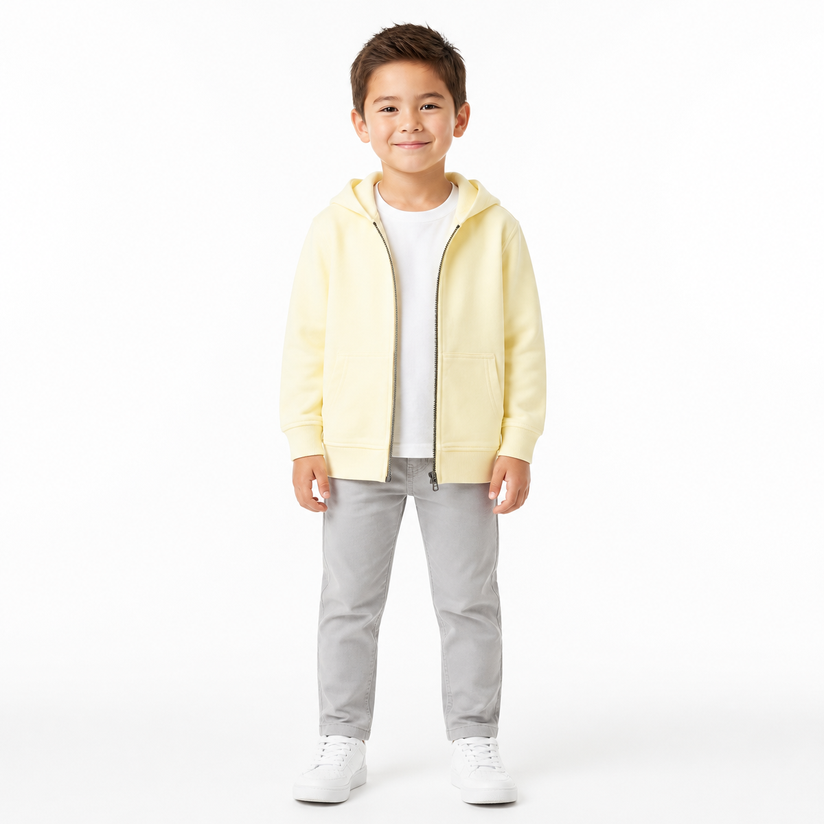 11color Loose Fitting Cotton Casual Brand Hoodie Children's Zipper Sweatshirt American Style High Quality Zipper Sweatshirt
