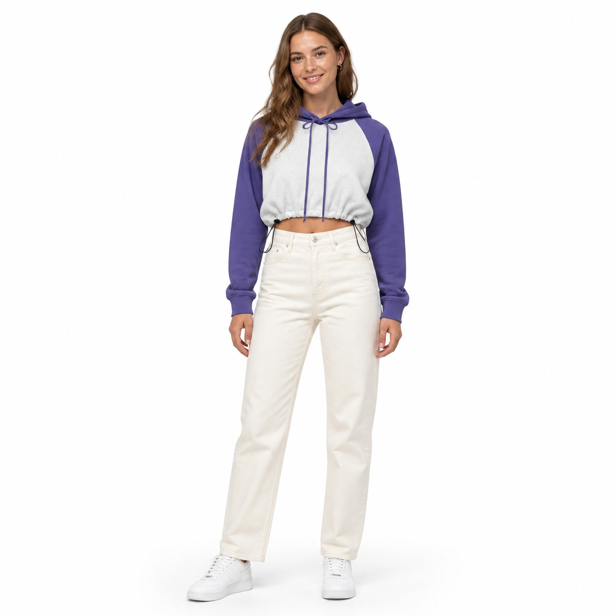 Custom 365 gsm Heavyweight High Quality Hot Girl Short Sleeve Crop Top with Exposed Neckline Multiple Processes to Choose From
