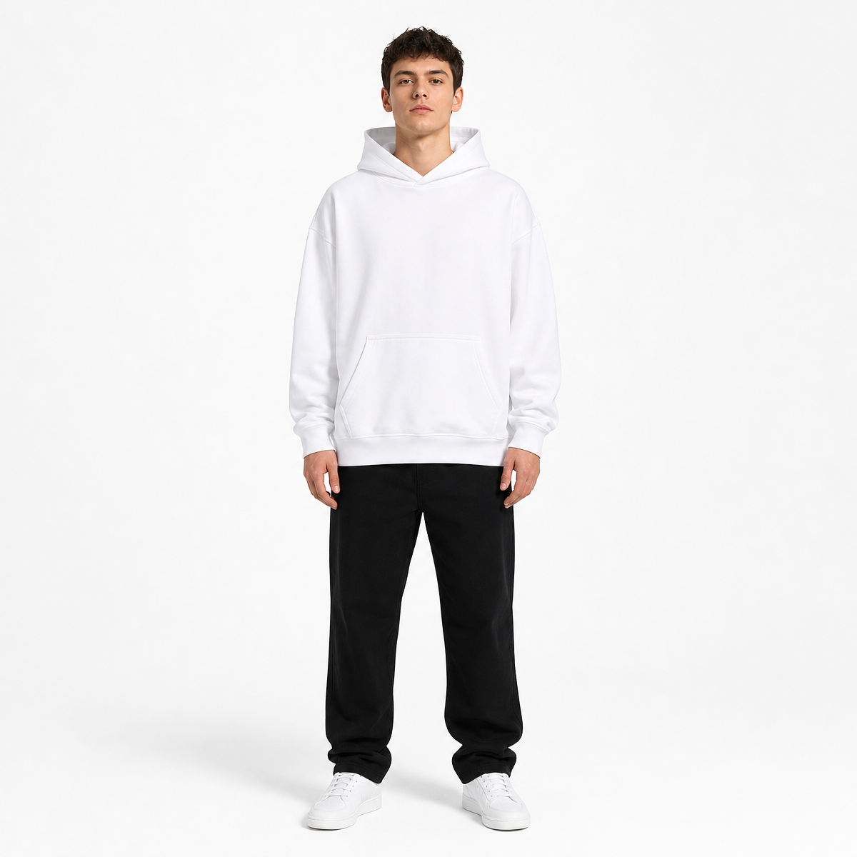 Customize Your Own Exclusive Design Fashion 430 Grams Heavyweight Pullover Sweater Plain Oversized Hoodies Winter Version