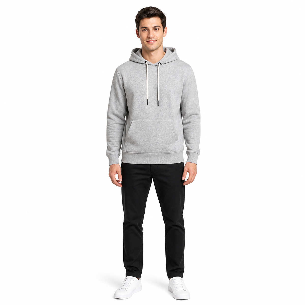 Pullover Hoodie 100% Cotton Blanc Heavyweight Pullover Hoodie Loose Fitting Cotton Casual Brand Pullover Hoodie Unisex Hoodies