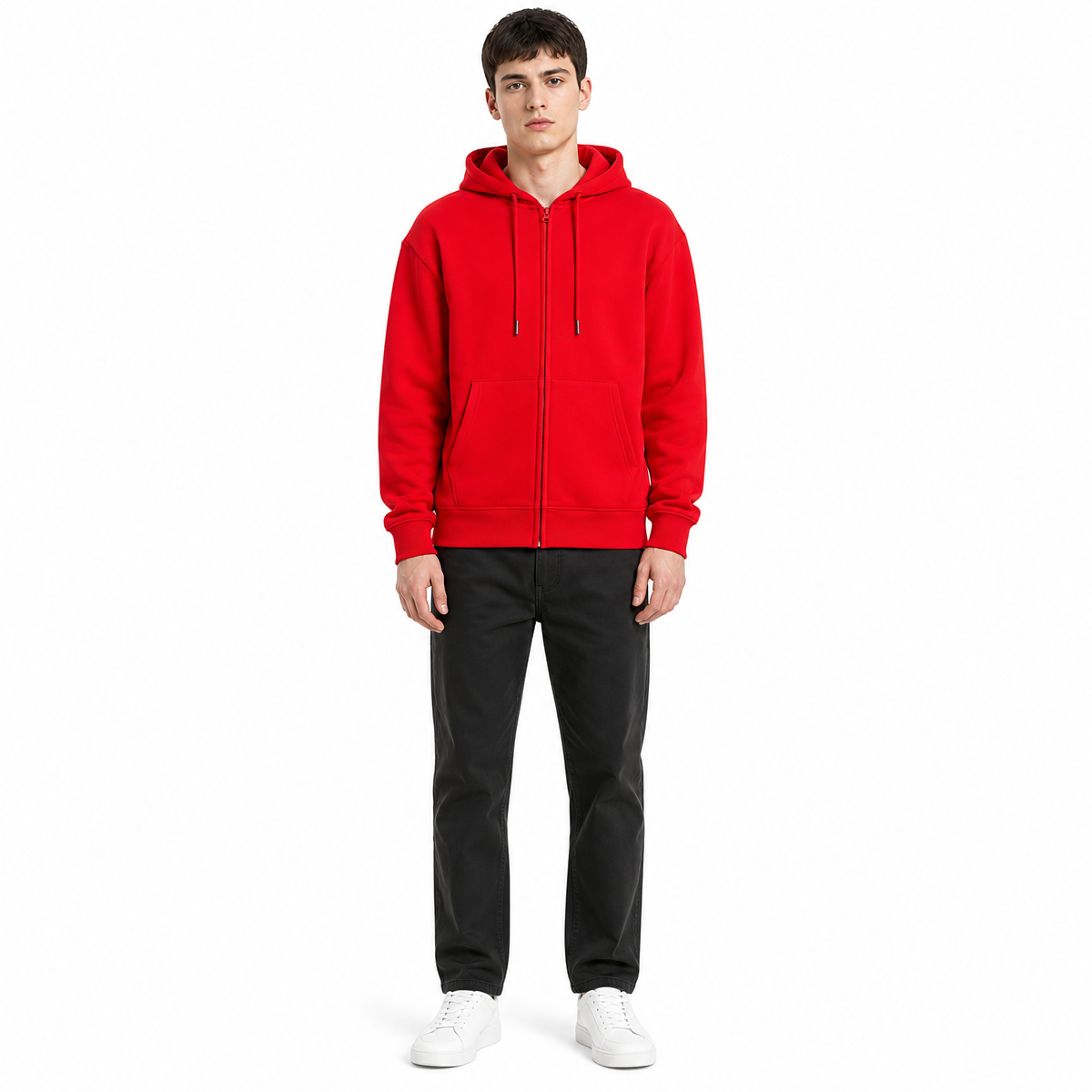 High Quality Hoodie 4 Color Fleece Adult Zipper Pullover Shirt Multiple Processes to Choose From Autumn and Winter Style