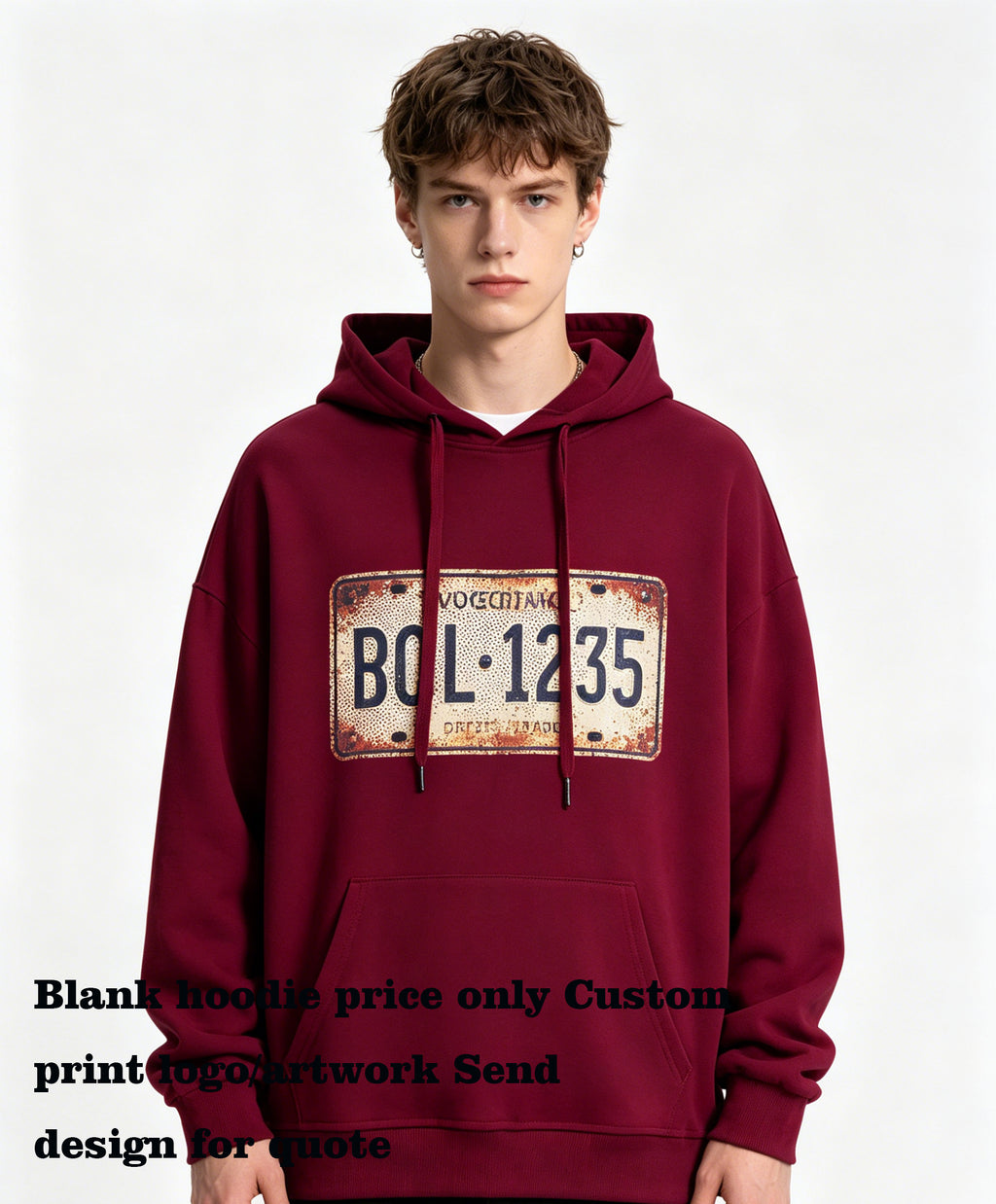 Hoodie Manufacturers Pullover Pure Cotton French Style Pompom Shawl Collar Style Pullover Hoodie Unisex Heavy Weight Winter