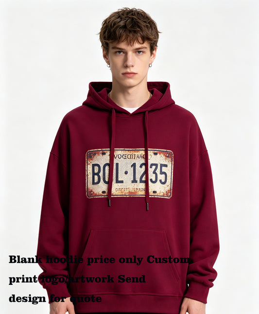 Hoodie Manufacturers Pullover Pure Cotton French Style Pompom Shawl Collar Style Pullover Hoodie Unisex Heavy Weight Winter