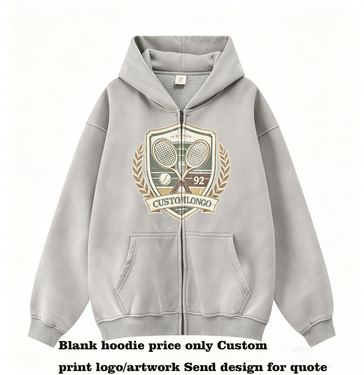 Fashion Men's Hooded Worn Out and Padded Cardigan with Hood and Pullover for Men with Gradient Color Spray Finish Winter Style