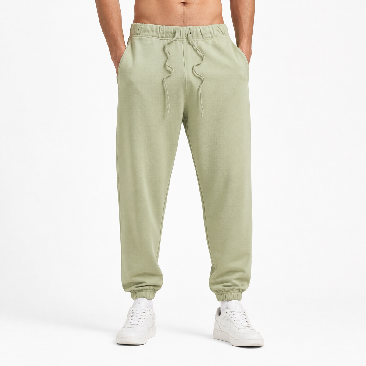 Loose Fitting Cotton Casual Brand 100% Cotton Sweatpants Men Plain Oversized Sweatpants High Qualityfall and Winter Style