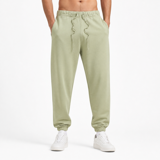 Loose Fitting Cotton Casual Brand 100% Cotton Sweatpants Men Plain Oversized Sweatpants High Qualityfall and Winter Style