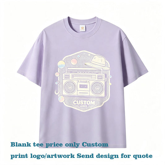 Tshirts High Quality Tshirt 100 Cotton Blanc Children's Short Sleeved Cotton T shirt Loose Fitting Cotton Casual Brand Tshirt