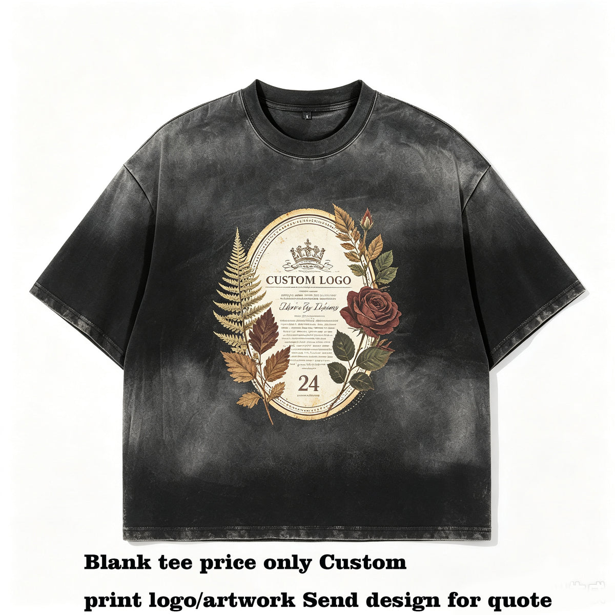 Fashion Summer Version Customize Your Own Exclusive Design Spun Loxboxy Short Sleeved Heavyweight Tshirts Men High Quality