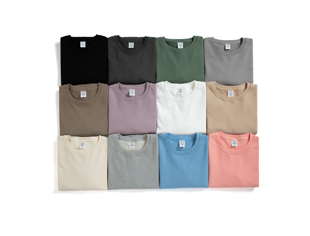 Wholesale Oversized Round Neck Unisex High Quality 100% Cotton Streetwear Custom Terry Blank Pullover Drop Shoulder Thick Hoodie
