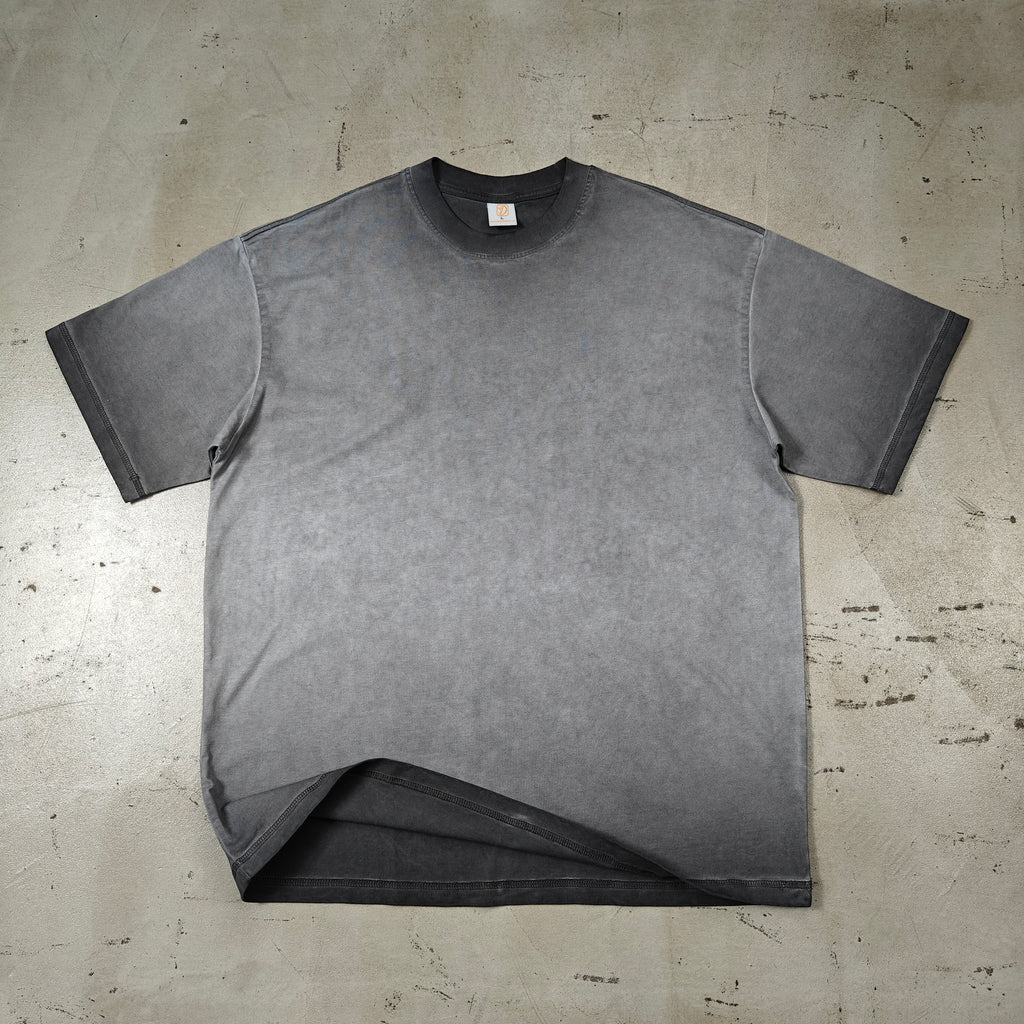 Tshirt High Quality Custom logo Men's T-shirts Streetwear Acid Wash Loose High Quality Drop Shoulder Heavyweight Plain t Shirt