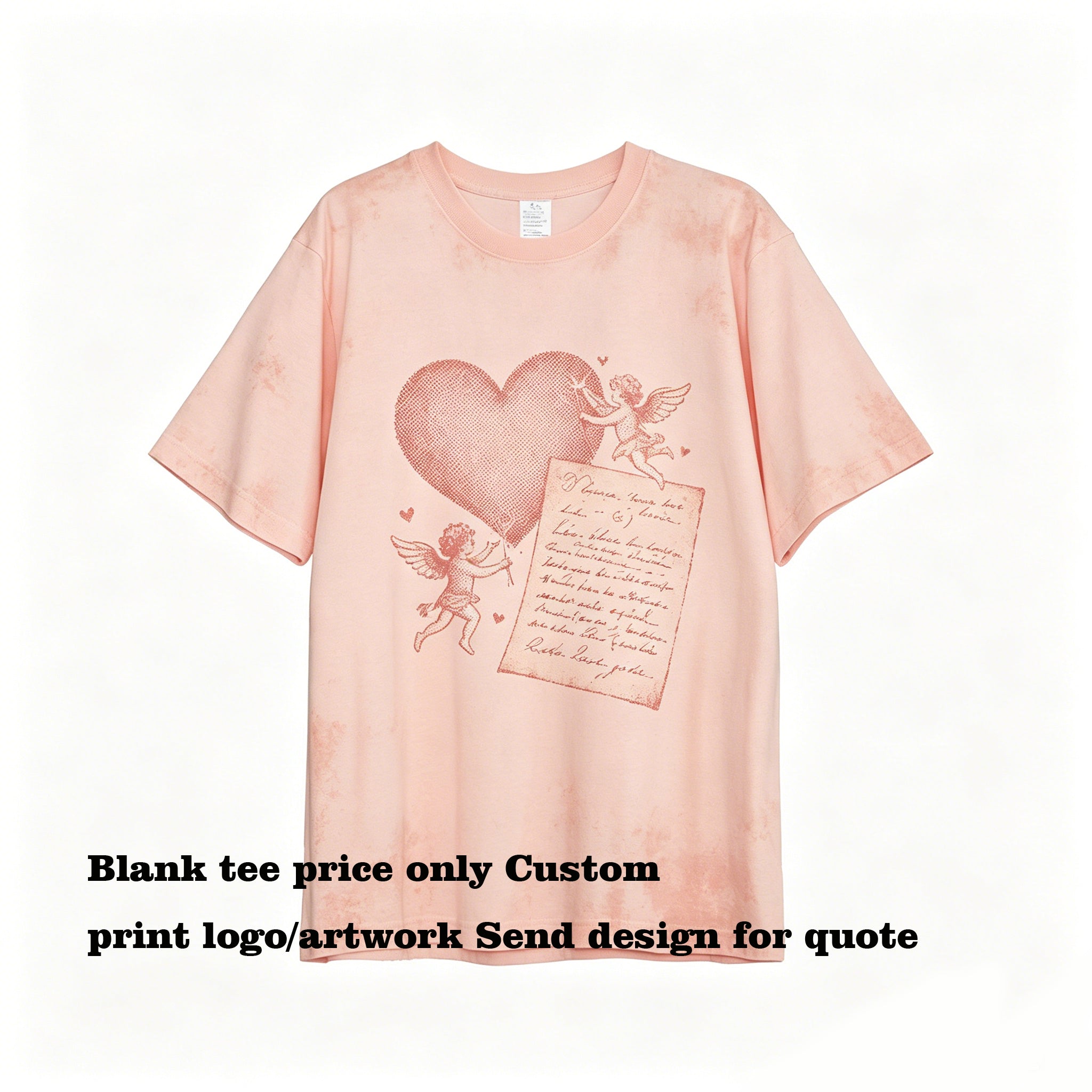 Unisex 25 Color Pure Cotton Loose and Seamless T-shirt Custom logo Manufacturer Plain Oversized High Quality American Style