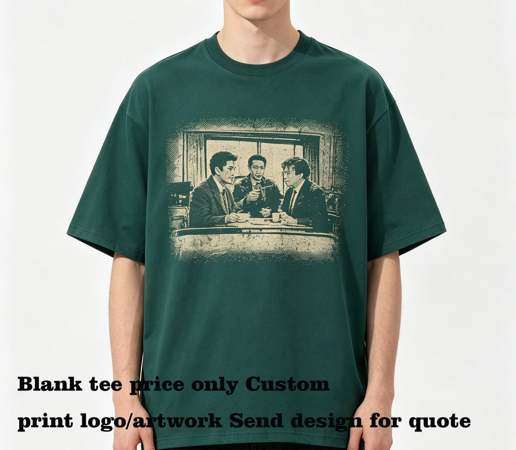 OEM Tshirts Wholesale Streetwear Dropped Shoulder Round Neck T Shirt Plain Tshirts for Printing Simples 100% Cotton Oversize