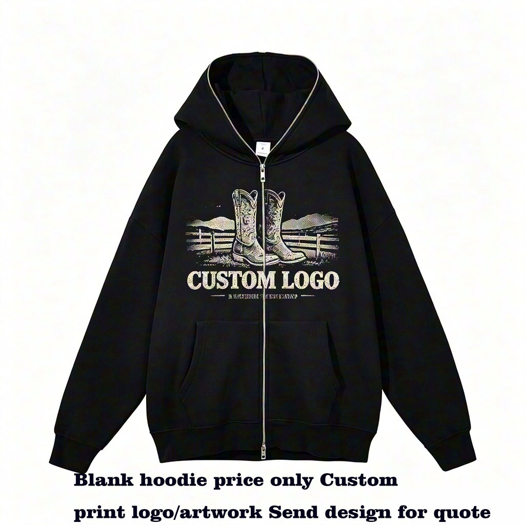 Manufacturer Hoodies Double Headed Full Zipper Ninja Hat Loose Fit Suitable for Both Men and Women Custom Hoodies Vintage Style