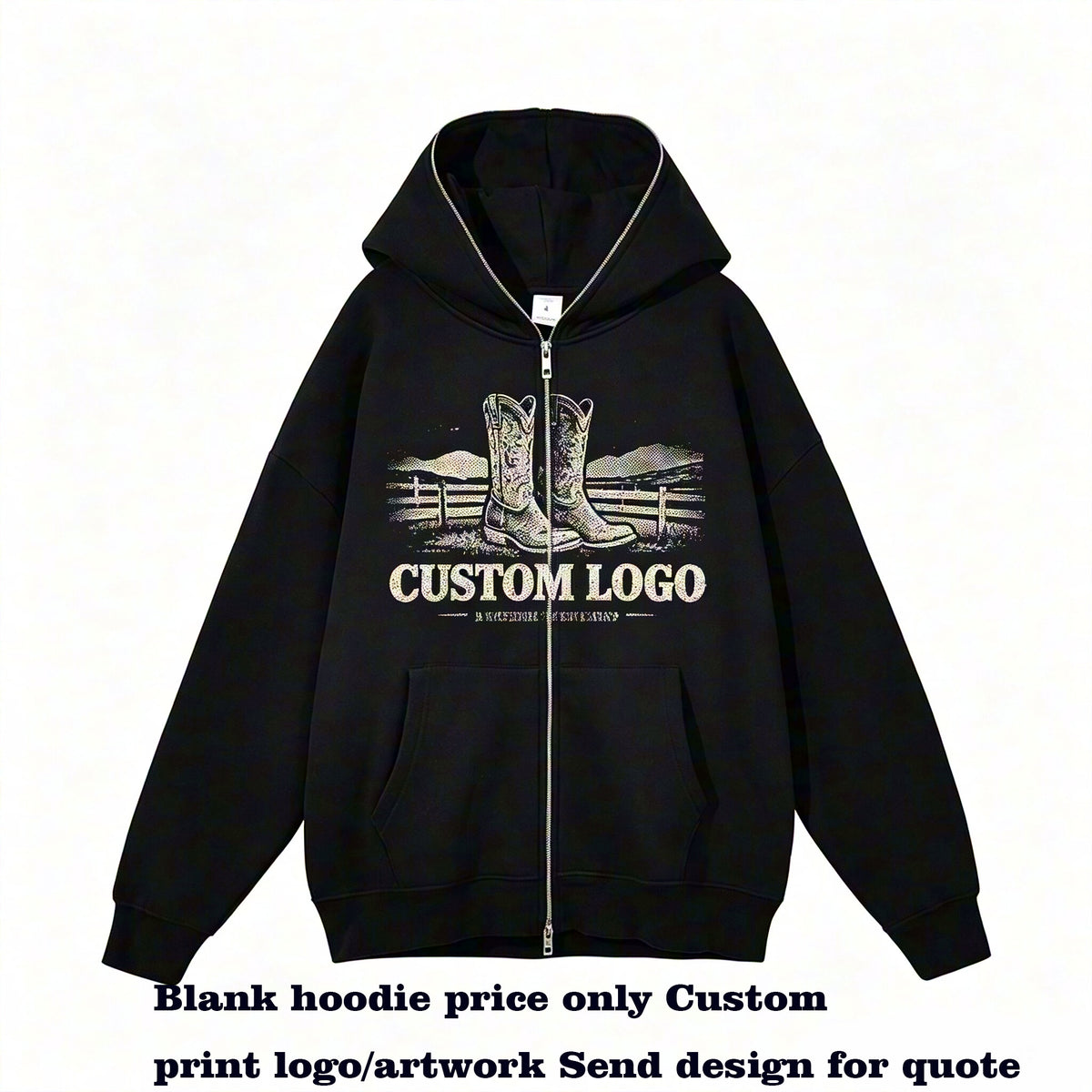 Manufacturer Hoodies Double Headed Full Zipper Ninja Hat Loose Fit Suitable for Both Men and Women Custom Hoodies Vintage Style