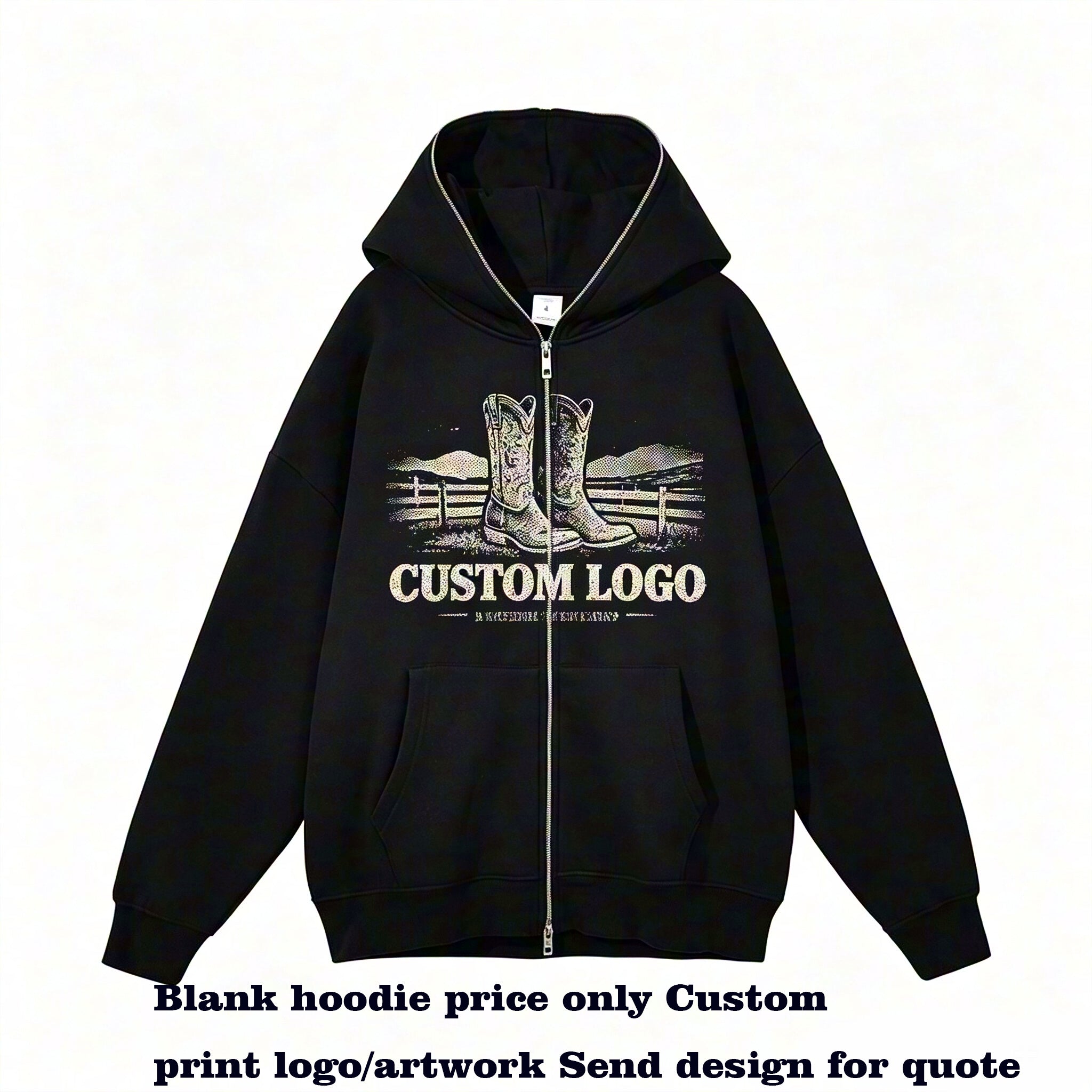 Manufacturer Hoodies Double Headed Full Zipper Ninja Hat Loose Fit Suitable for Both Men and Women Custom Hoodies Vintage Style