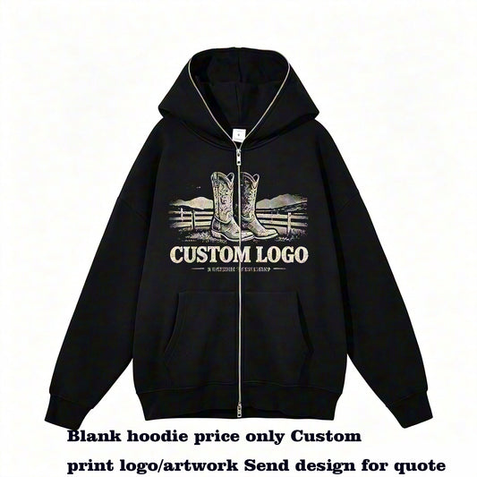 Manufacturer Hoodies Double Headed Full Zipper Ninja Hat Loose Fit Suitable for Both Men and Women Custom Hoodies Vintage Style
