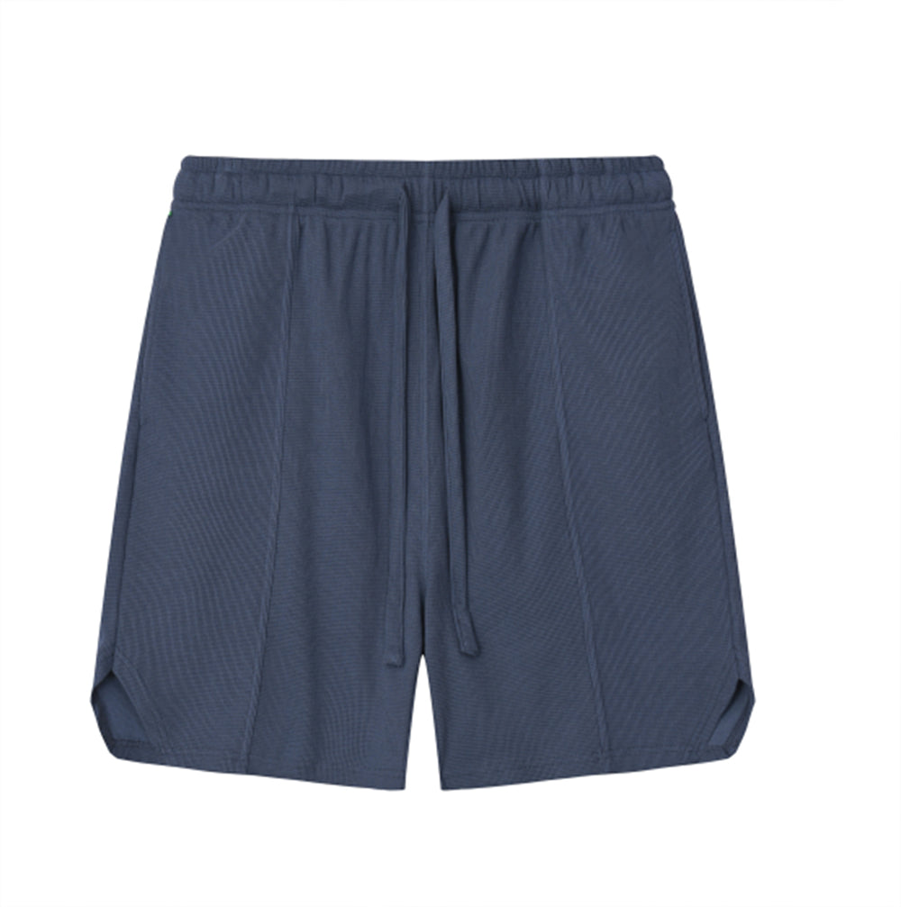 Multiple Processes to Choose From Plain Shorts for Printing Diamond Patterned Waffle Style Casual Flared Shorts Plain Oversized